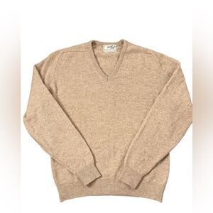 Lord Jeff Vintage 70s 80s 100% pure virgin Australian Lambwood V-Neck Sweater